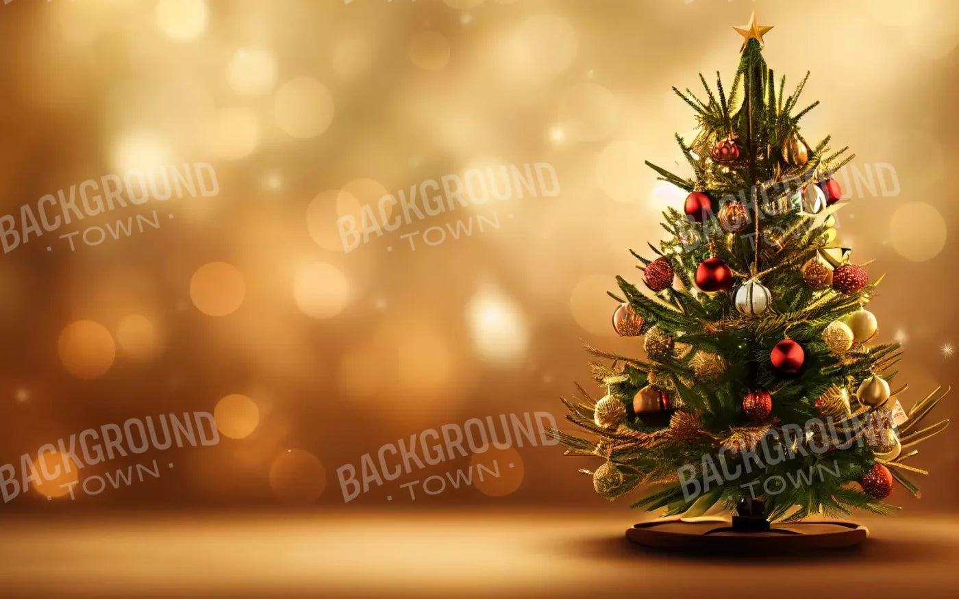Mini Christmas Tree Ii 8’X5’ Ultracloth (96 X 60 Inch) Backdrop