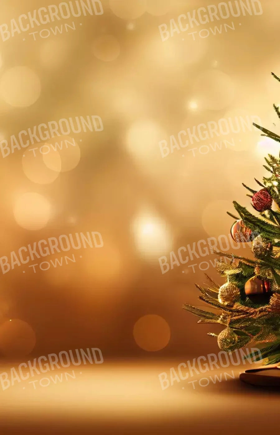 Mini Christmas Tree Ii 9’X14’ Ultracloth (108 X 168 Inch) Backdrop
