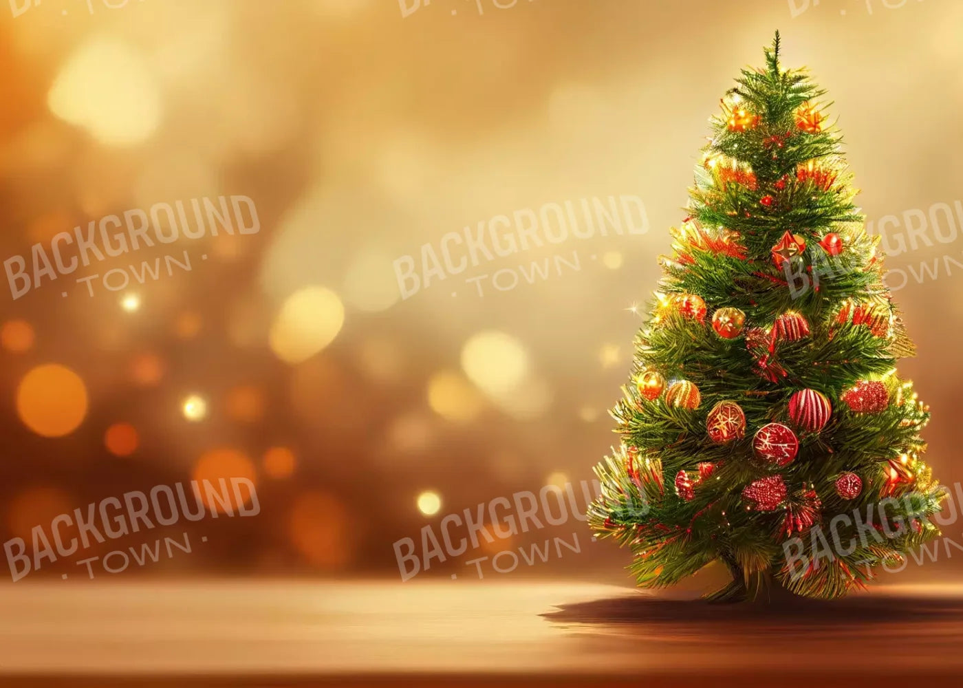 Mini Christmas Tree I 7’X5’ Ultracloth (84 X 60 Inch) Backdrop