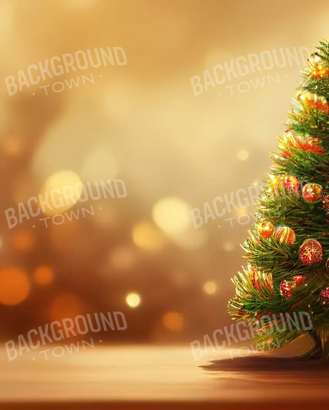 Mini Christmas Tree I 8’X10’ Fleece (96 X 120 Inch) Backdrop