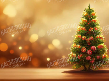 Mini Christmas Tree I 8’X6’ Fleece (96 X 72 Inch) Backdrop