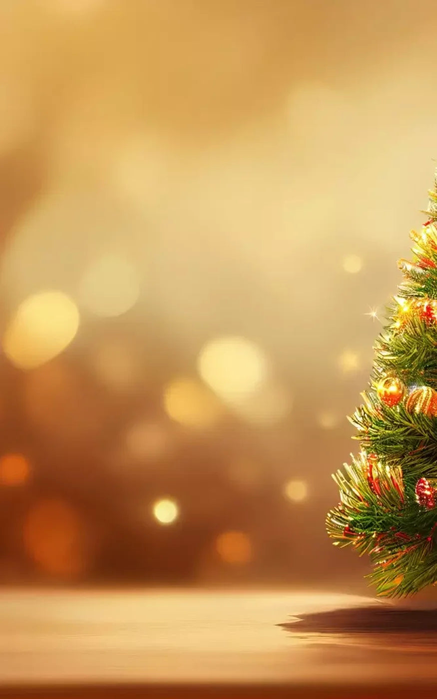 Mini Christmas Tree I 10’X16’ Ultracloth (120 X 192 Inch) Backdrop