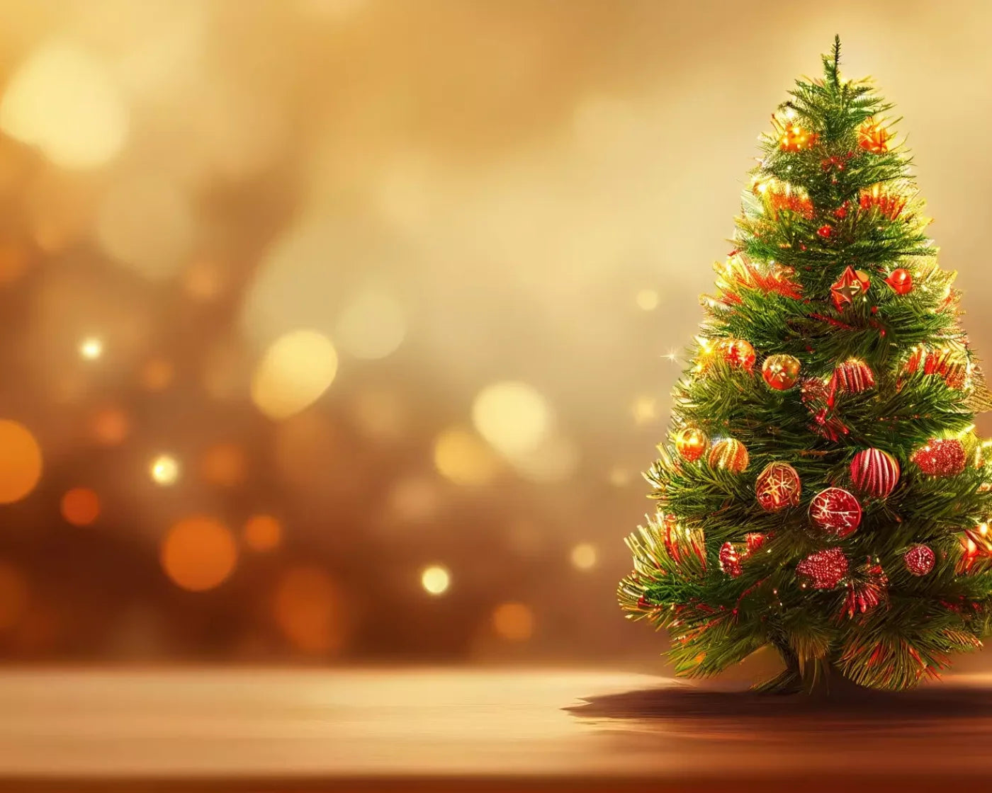 Mini Christmas Tree I 10’X8’ Fleece (120 X 96 Inch) Backdrop