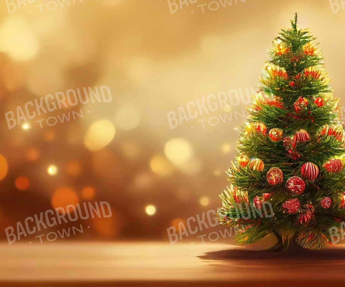 Mini Christmas Tree I 5’X4’2 Fleece (60 X 50 Inch) Backdrop