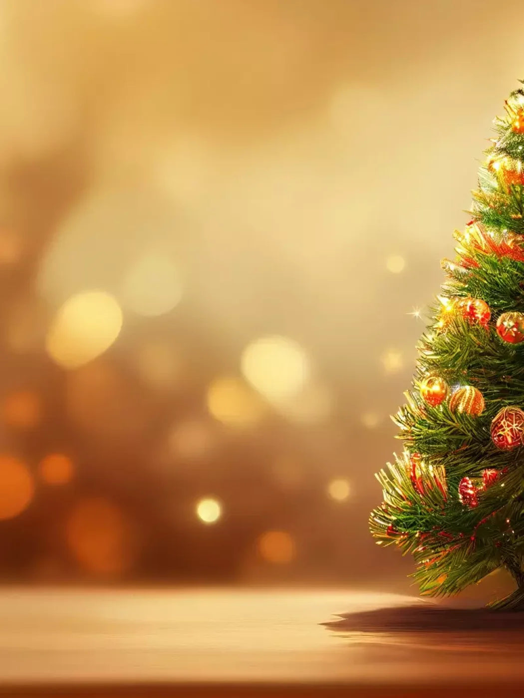 Mini Christmas Tree I 6’X8’ Fleece (72 X 96 Inch) Backdrop