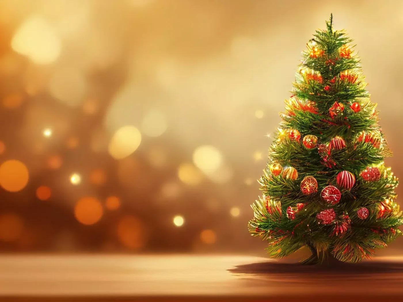 Mini Christmas Tree I 8’X6’ Fleece (96 X 72 Inch) Backdrop