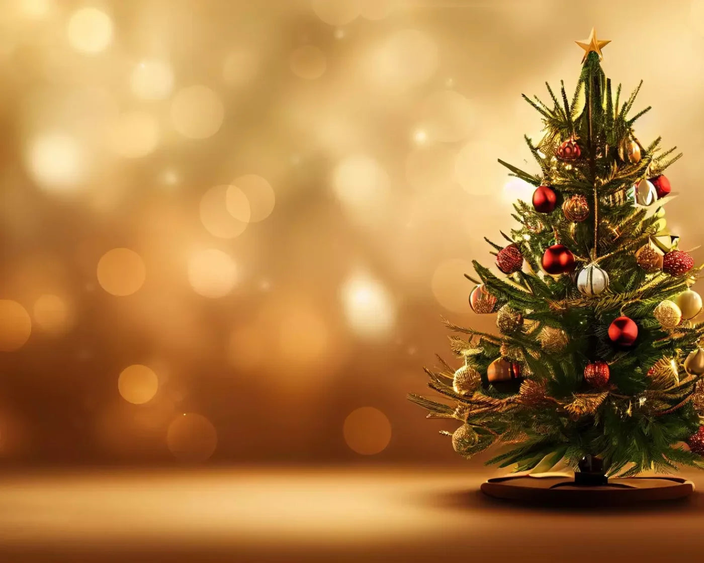 Mini Christmas Tree Ii 10’X8’ Fleece (120 X 96 Inch) Backdrop