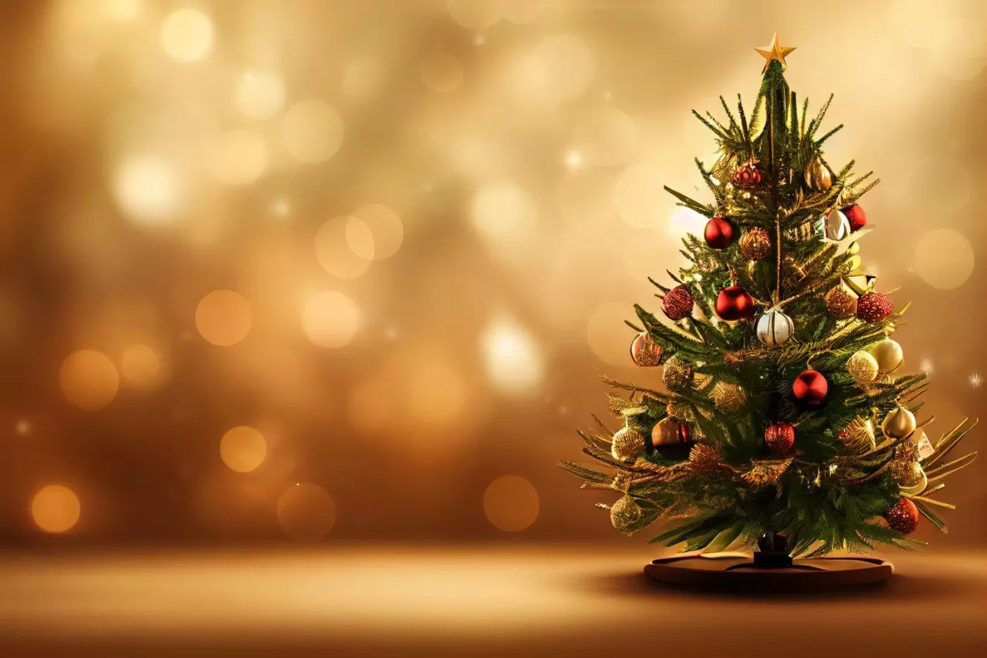 Mini Christmas Tree Ii 12’X8’ Ultracloth (144 X 96 Inch) Backdrop