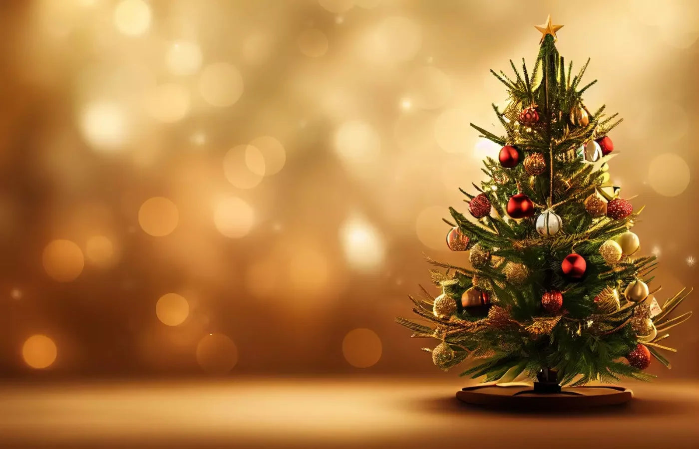 Mini Christmas Tree Ii 14’X9’ Ultracloth (168 X 108 Inch) Backdrop