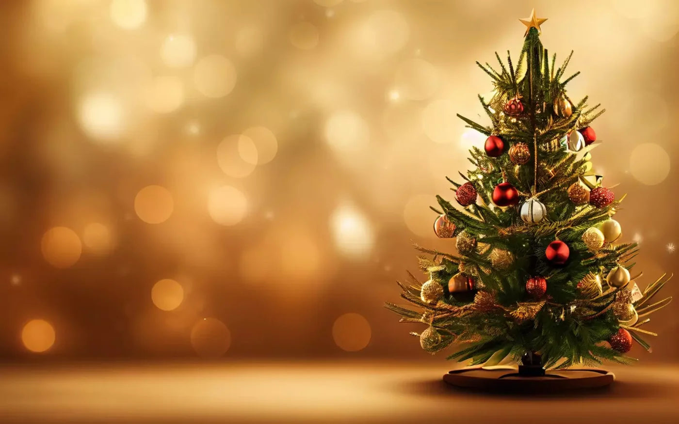 Mini Christmas Tree Ii 16’X10’ Ultracloth (192 X 120 Inch) Backdrop