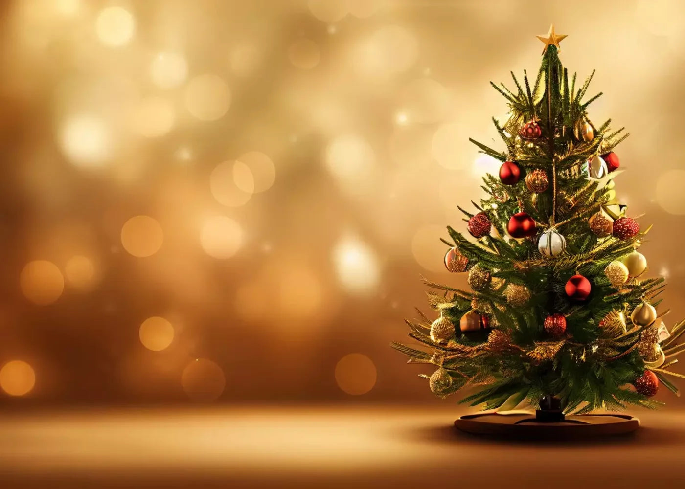 Mini Christmas Tree Ii 7’X5’ Ultracloth (84 X 60 Inch) Backdrop