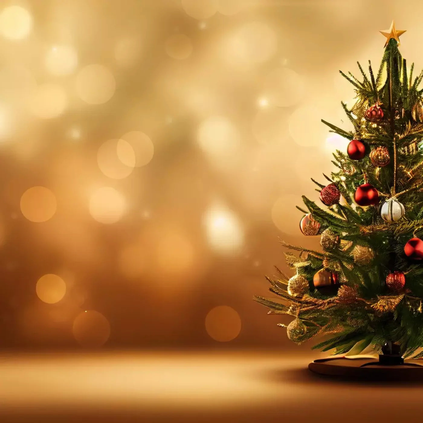 Mini Christmas Tree Ii 8’X8’ Fleece (96 X Inch) Backdrop