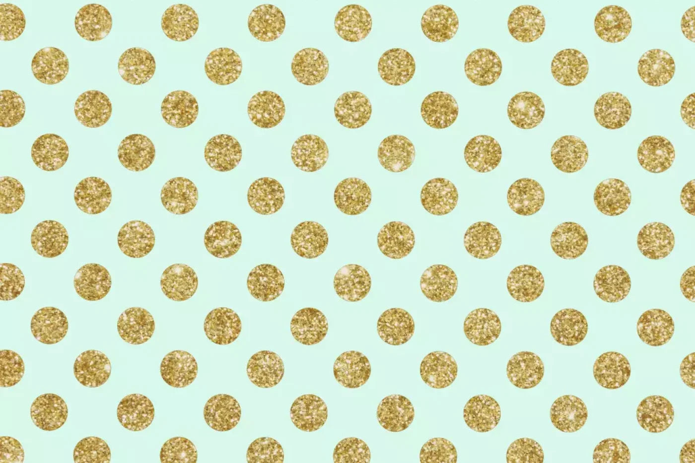 Mint Gold Polka Backdrop