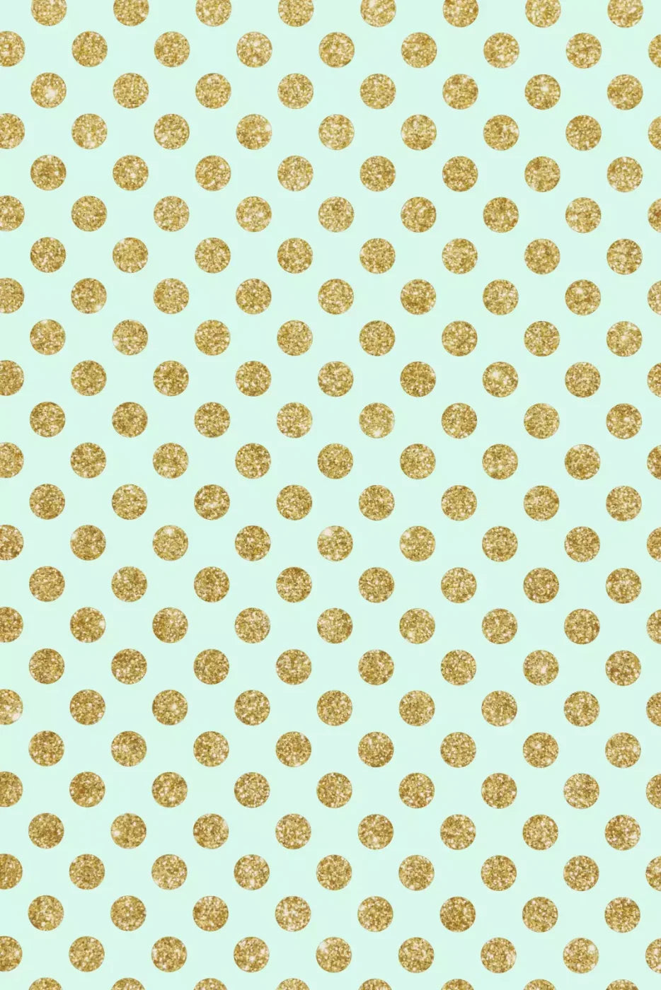 Mint Gold Polka Backdrop