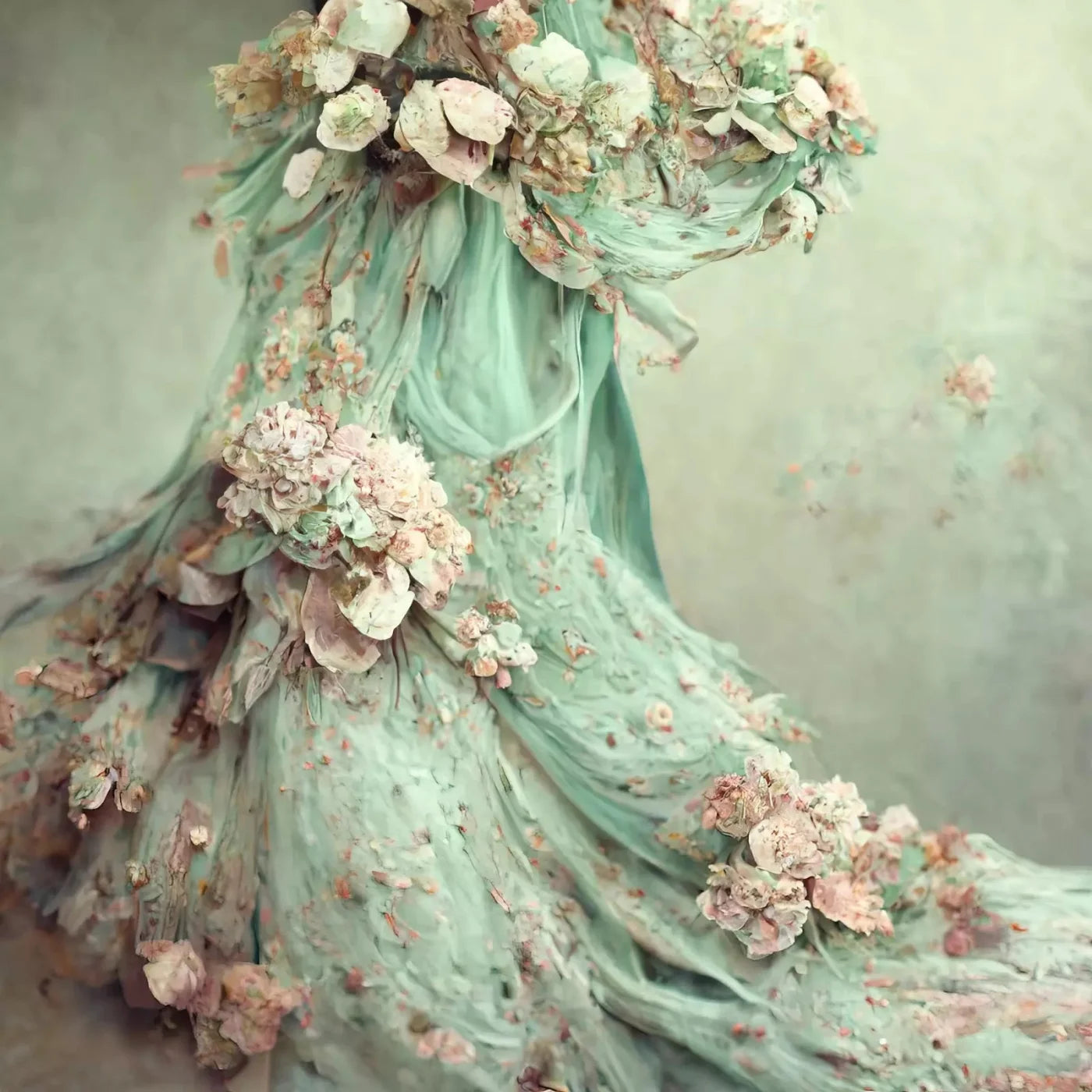 Mint Train 10X10 Ultracloth ( 120 X Inch ) Backdrop