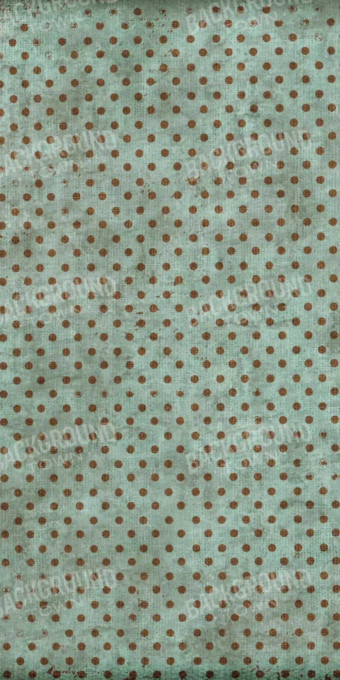 Minted Polka 10X20 Ultracloth ( 120 X 240 Inch ) Backdrop