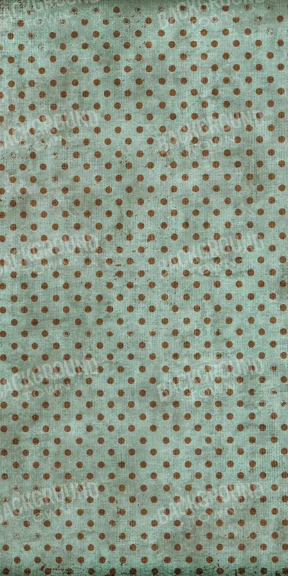 Minted Polka 10X20 Ultracloth ( 120 X 240 Inch ) Backdrop
