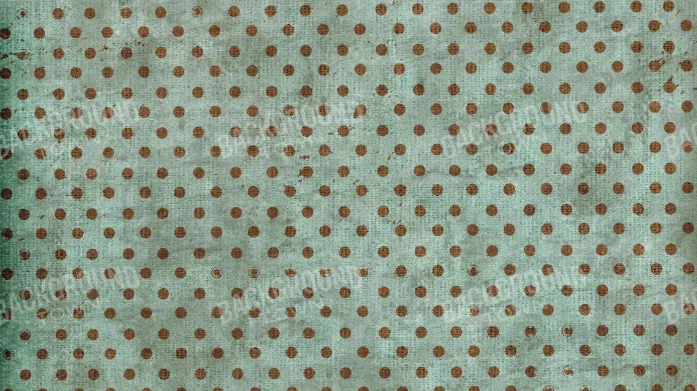 Minted Polka 14X8 Ultracloth ( 168 X 96 Inch ) Backdrop