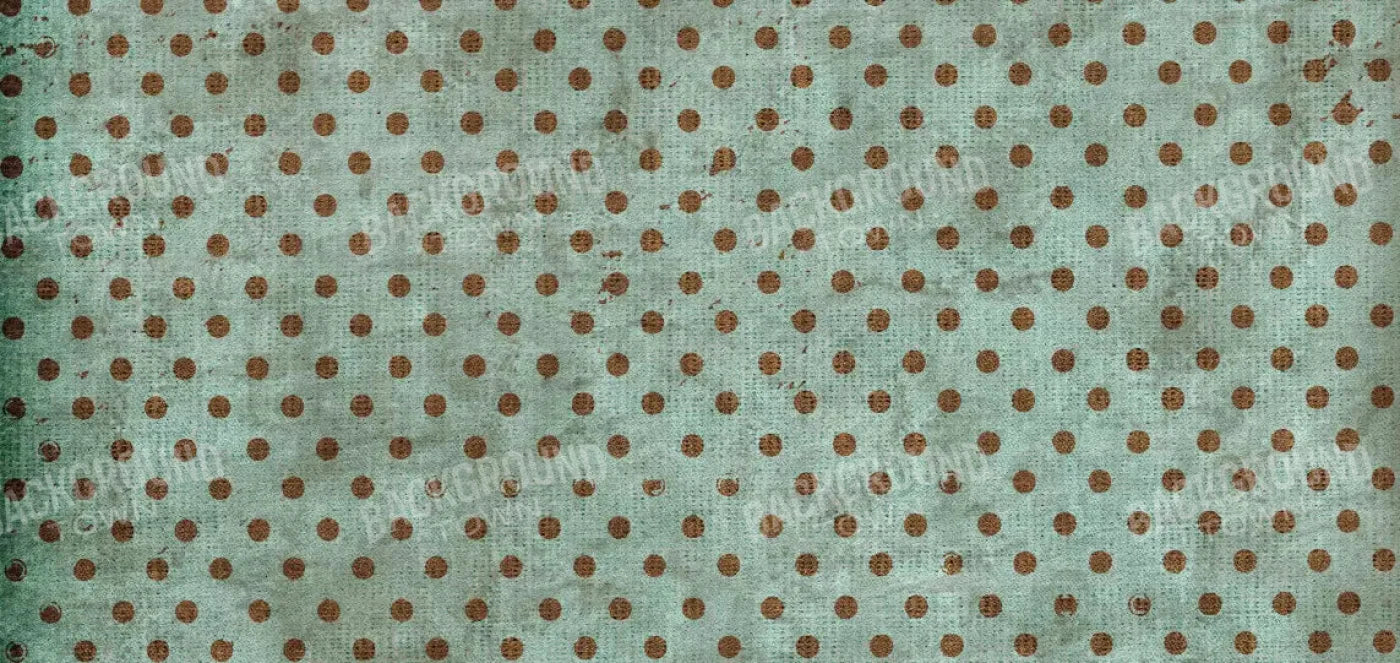 Minted Polka 16X8 Ultracloth ( 192 X 96 Inch ) Backdrop