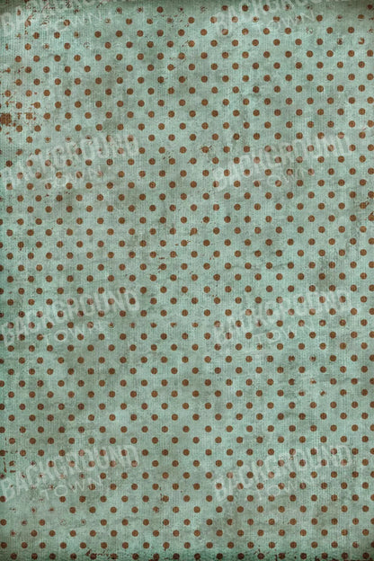 Minted Polka 5X8 Ultracloth ( 60 X 96 Inch ) Backdrop