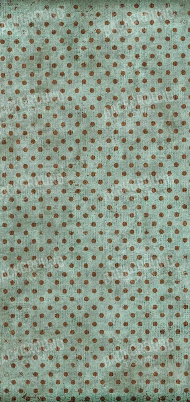 Minted Polka 8X16 Ultracloth ( 96 X 192 Inch ) Backdrop