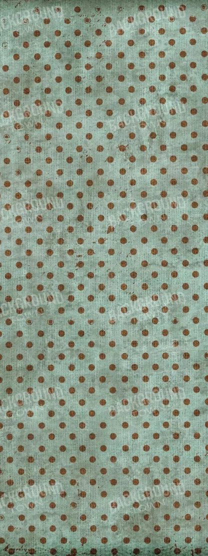 Minted Polka 8X20 Ultracloth ( 96 X 240 Inch ) Backdrop