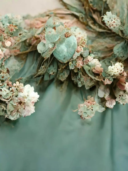 Mintly Ever After 5X7 Ultracloth ( 60 X 84 Inch ) Backdrop