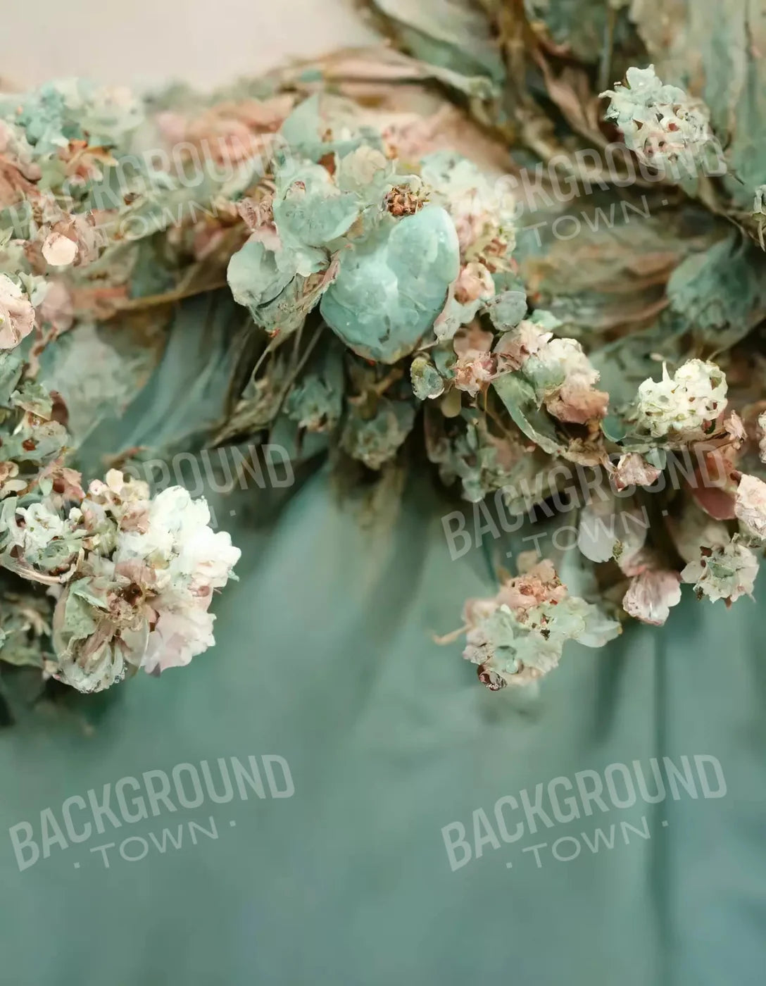 Mintly Ever After 6X8 Fleece ( 72 X 96 Inch ) Backdrop