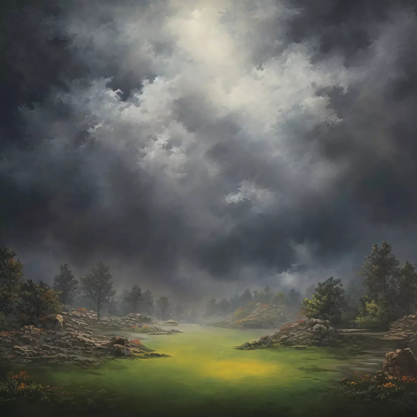 Misty Autumn Valley 10’X10’ Ultracloth (120 X Inch) Backdrop