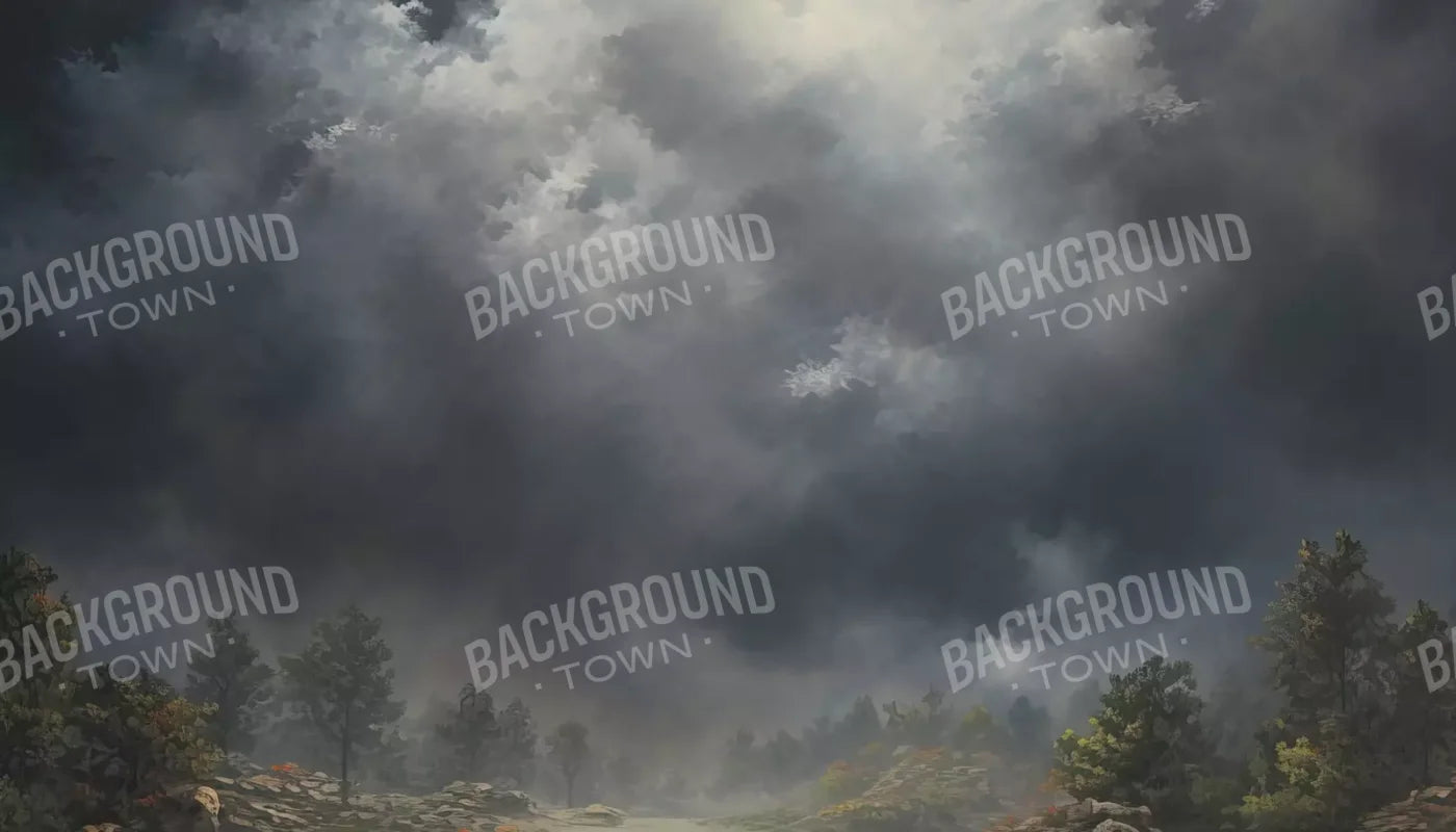 Misty Autumn Valley 14’X8’ Ultracloth (168 X 96 Inch) Backdrop