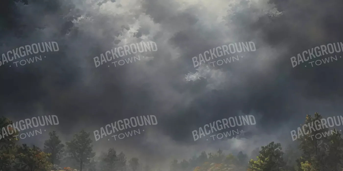 Misty Autumn Valley 16’X8’ Ultracloth (192 X 96 Inch) Backdrop