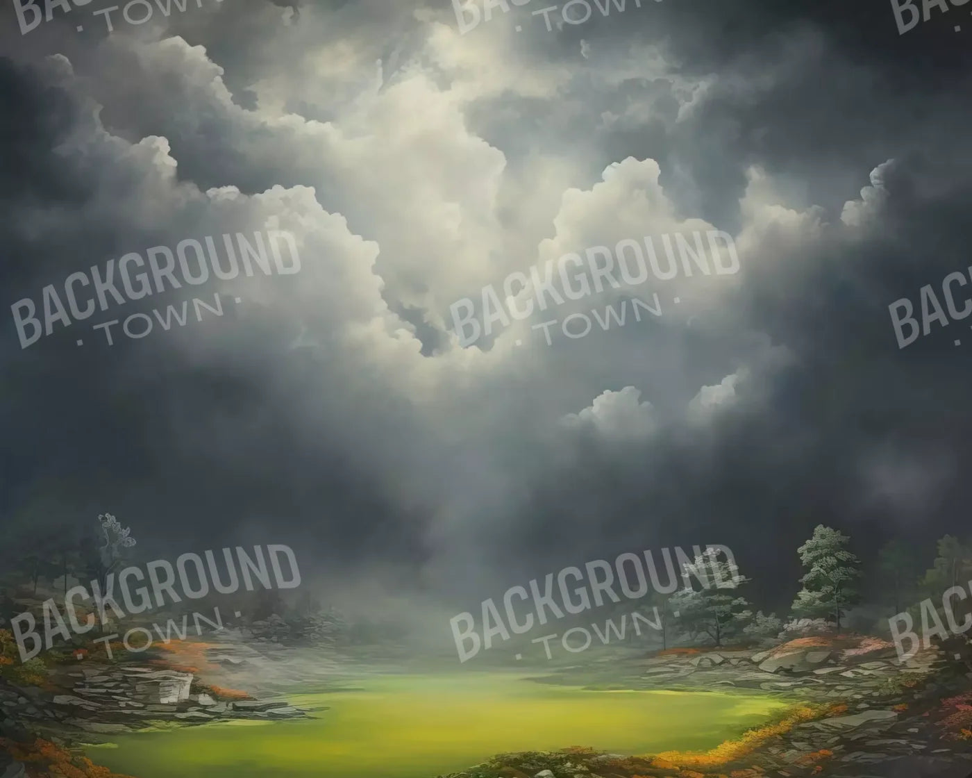 Misty Autumn Valley Ii 10’X8’ Fleece (120 X 96 Inch) Backdrop