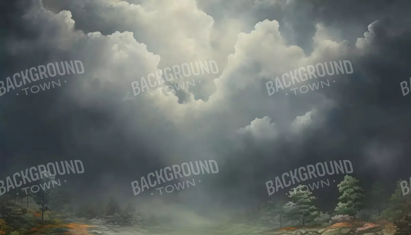 Misty Autumn Valley Ii 14’X8’ Ultracloth (168 X 96 Inch) Backdrop