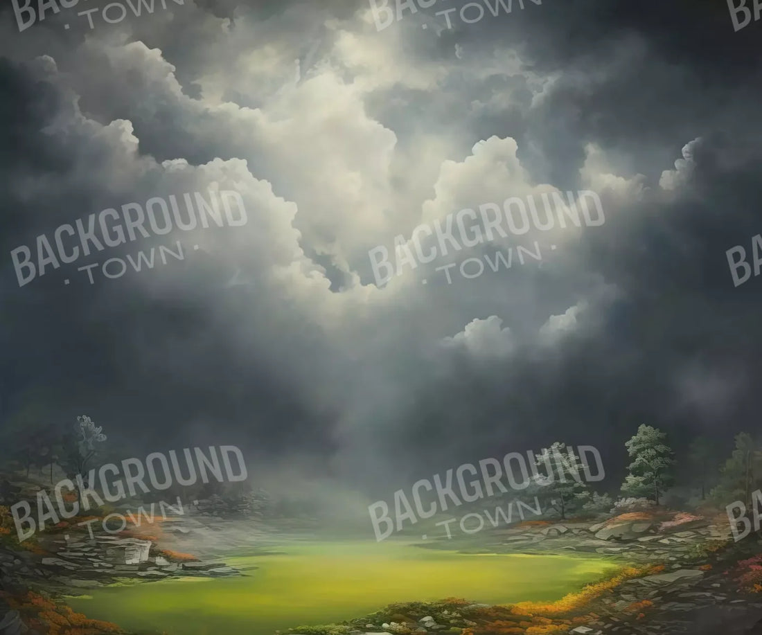 Misty Autumn Valley Ii 5’X4’2 Fleece (60 X 50 Inch) Backdrop