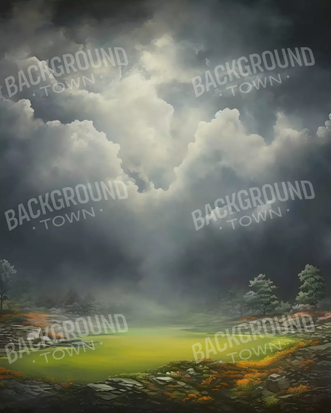 Misty Autumn Valley Ii 8’X10’ Fleece (96 X 120 Inch) Backdrop