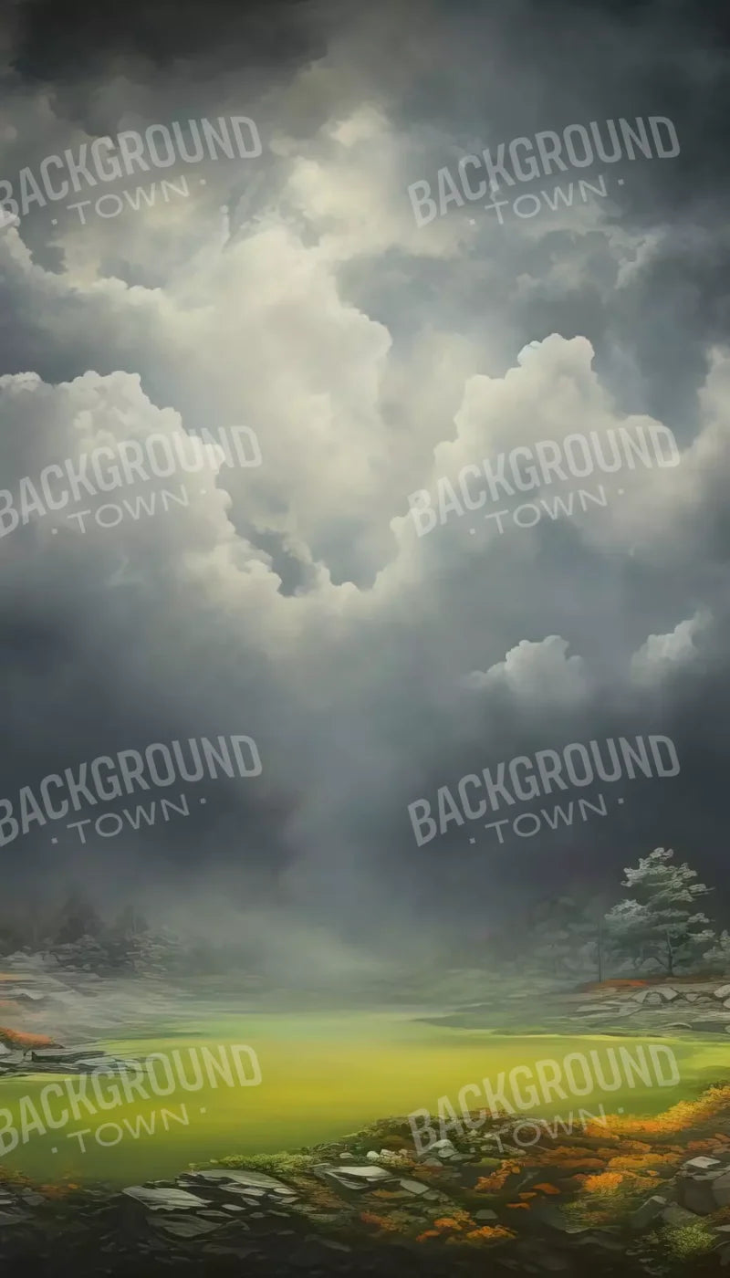 Misty Autumn Valley Ii 8’X14’ Ultracloth (96 X 168 Inch) Backdrop