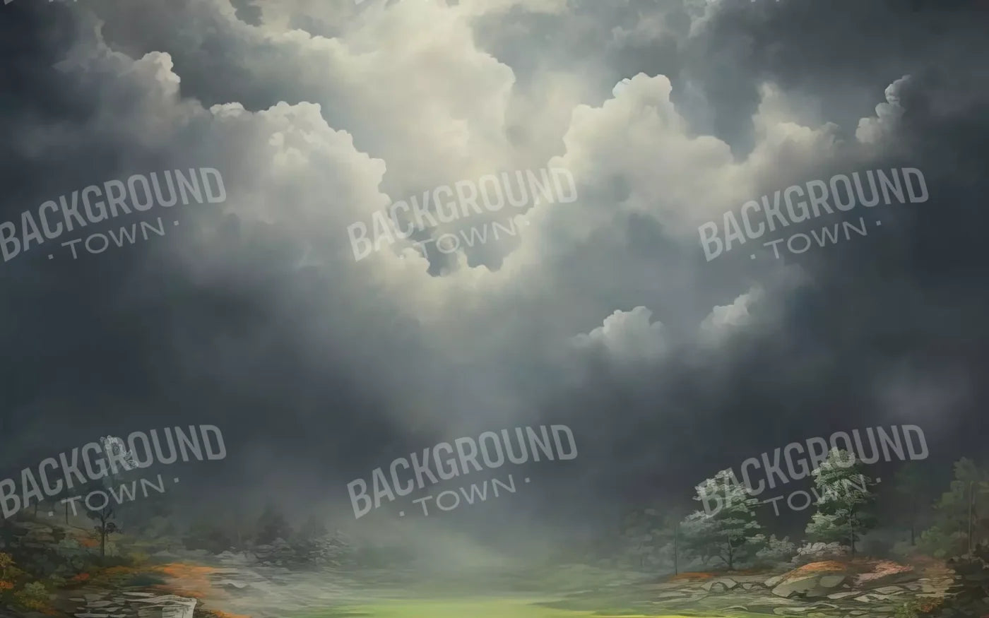 Misty Autumn Valley Ii 8’X5’ Ultracloth (96 X 60 Inch) Backdrop