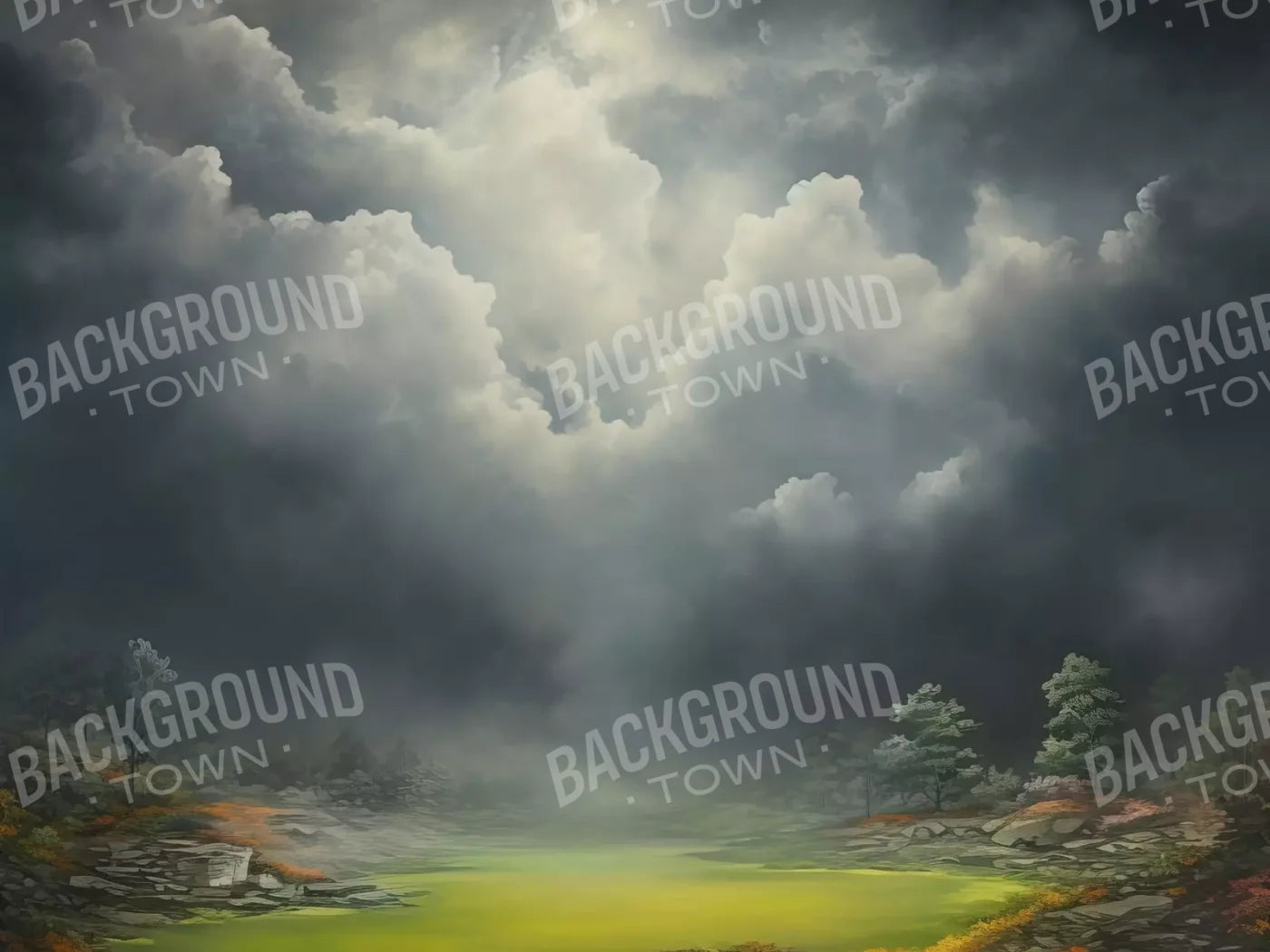 Misty Autumn Valley Ii 8’X6’ Fleece (96 X 72 Inch) Backdrop