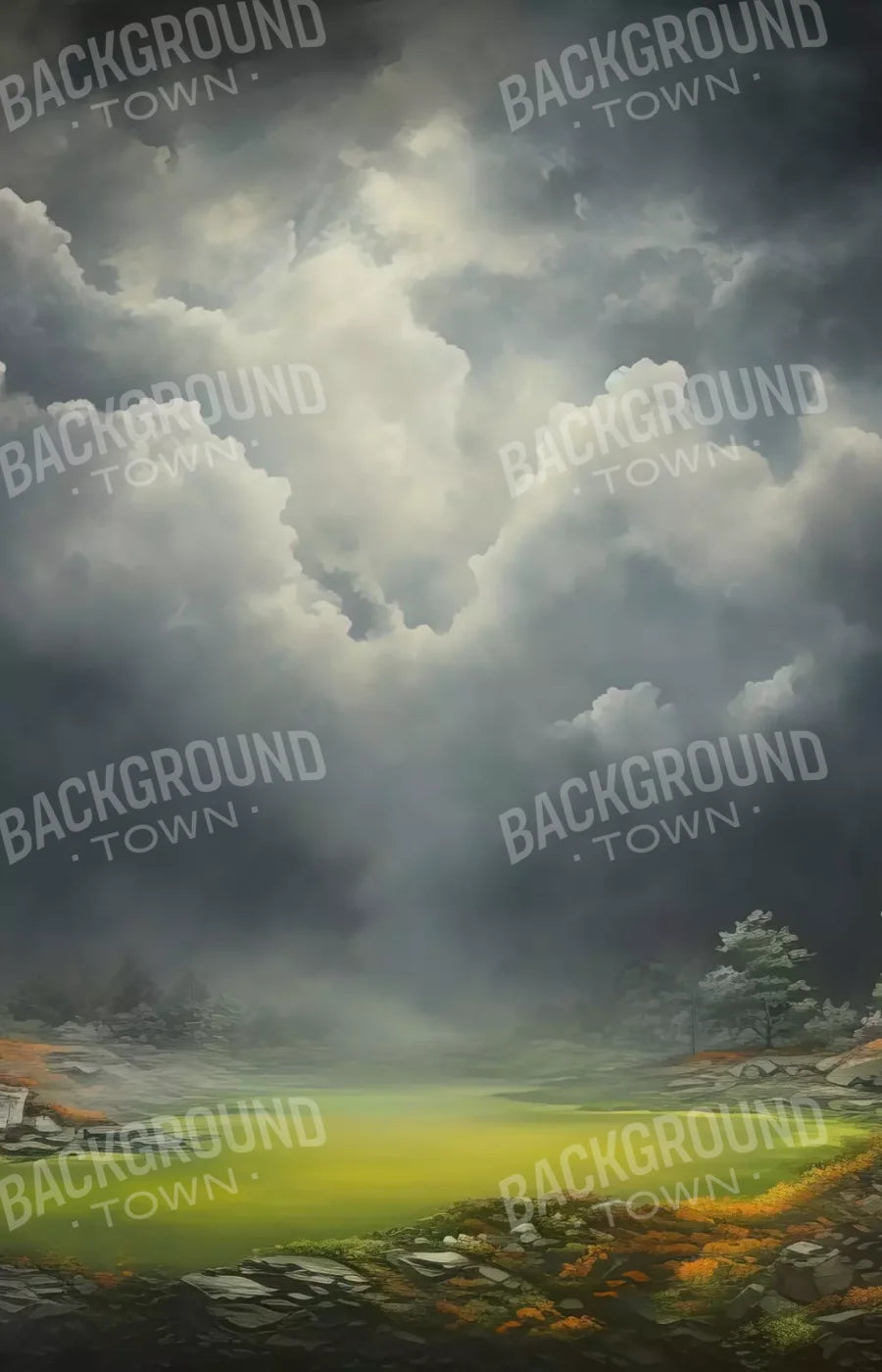 Misty Autumn Valley Ii 9’X14’ Ultracloth (108 X 168 Inch) Backdrop