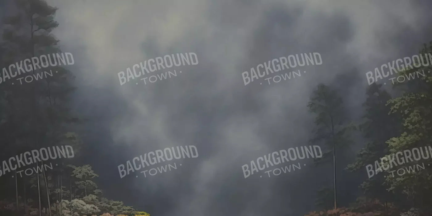 Misty Autumn Valley Iii 16’X8’ Ultracloth (192 X 96 Inch) Backdrop