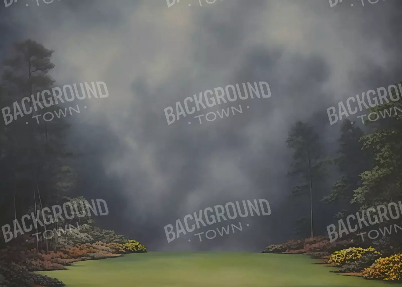 Misty Autumn Valley Iii 7’X5’ Ultracloth (84 X 60 Inch) Backdrop