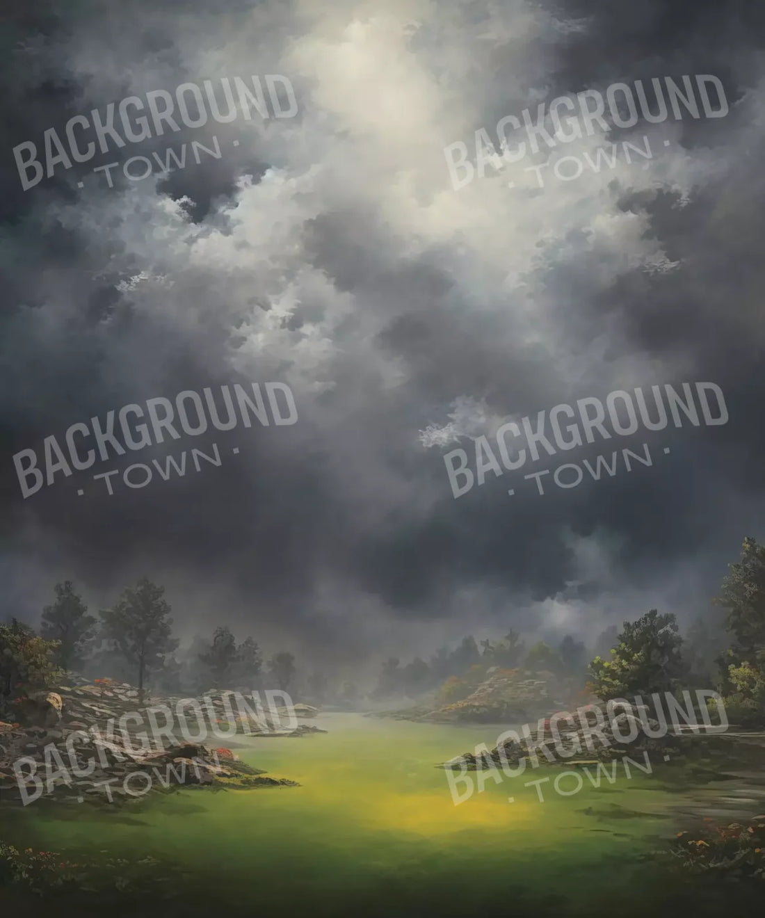 Gray , Green  Backdrop for Photography