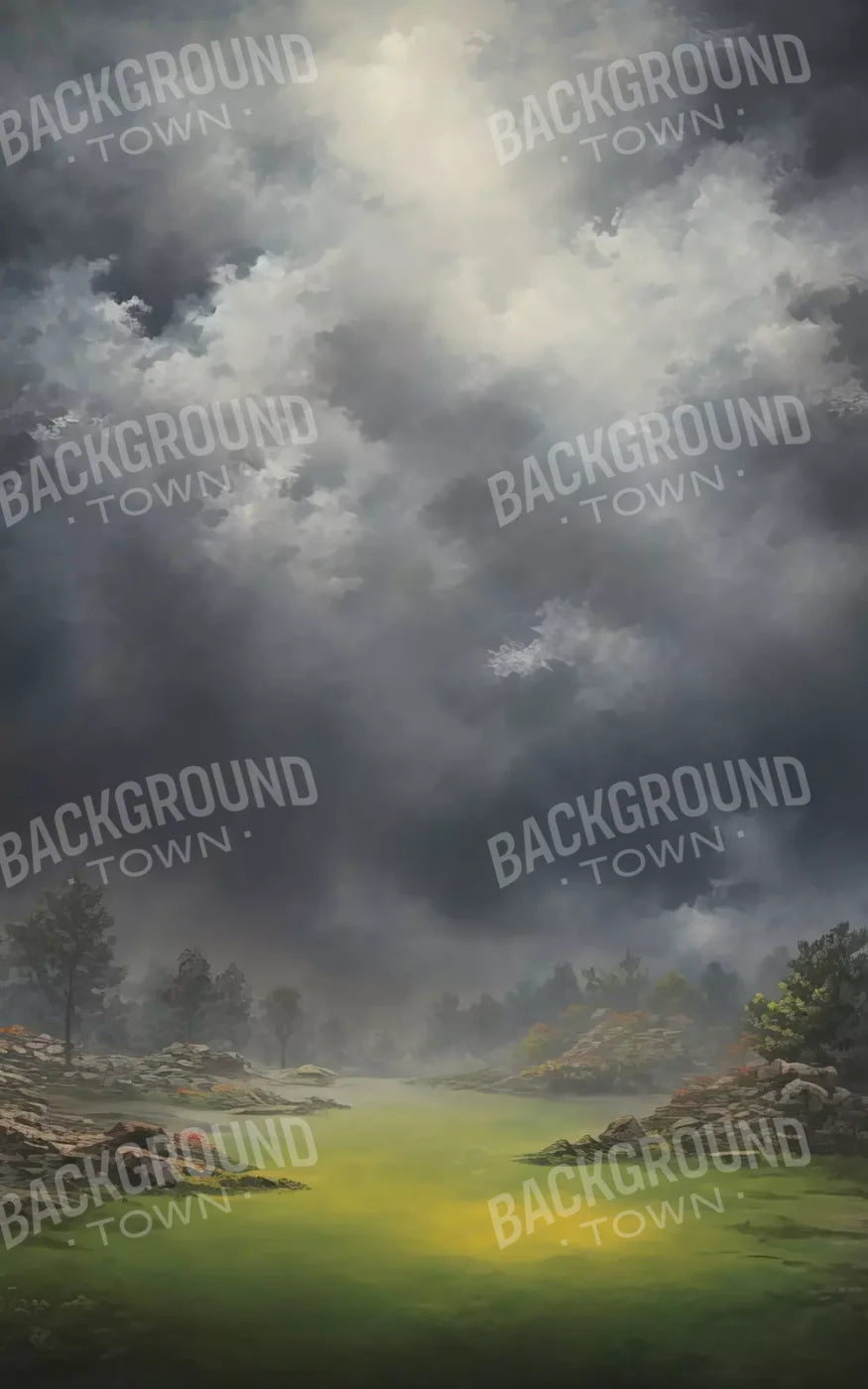 Misty Autumn Valley 5’X8’ Ultracloth (60 X 96 Inch) Backdrop