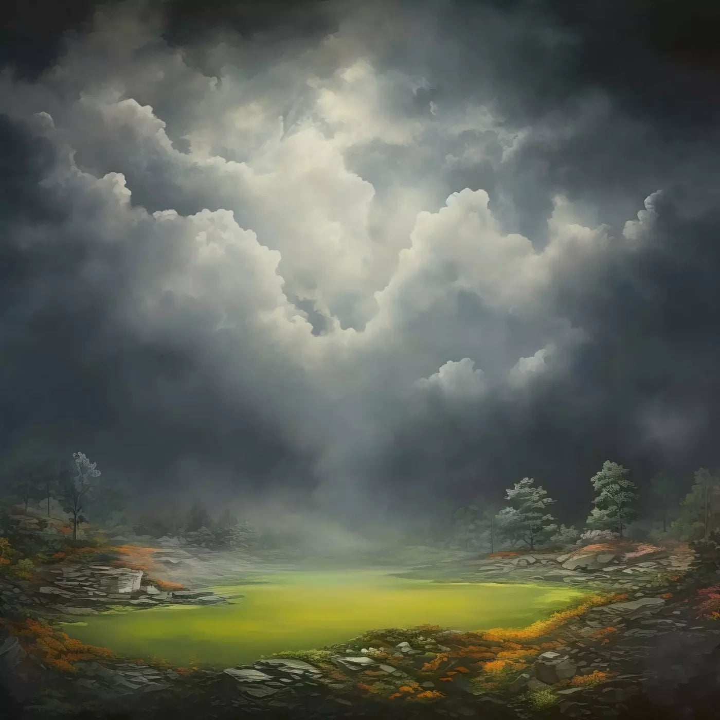 Misty Autumn Valley Ii 10’X10’ Ultracloth (120 X Inch) Backdrop