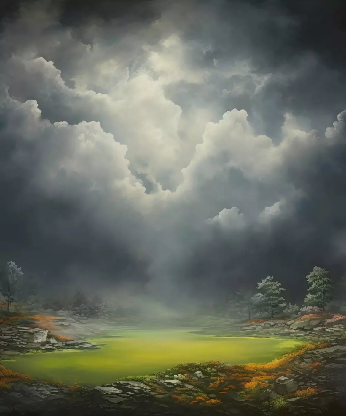 Misty Autumn Valley Ii 10’X12’ Ultracloth (120 X 144 Inch) Backdrop