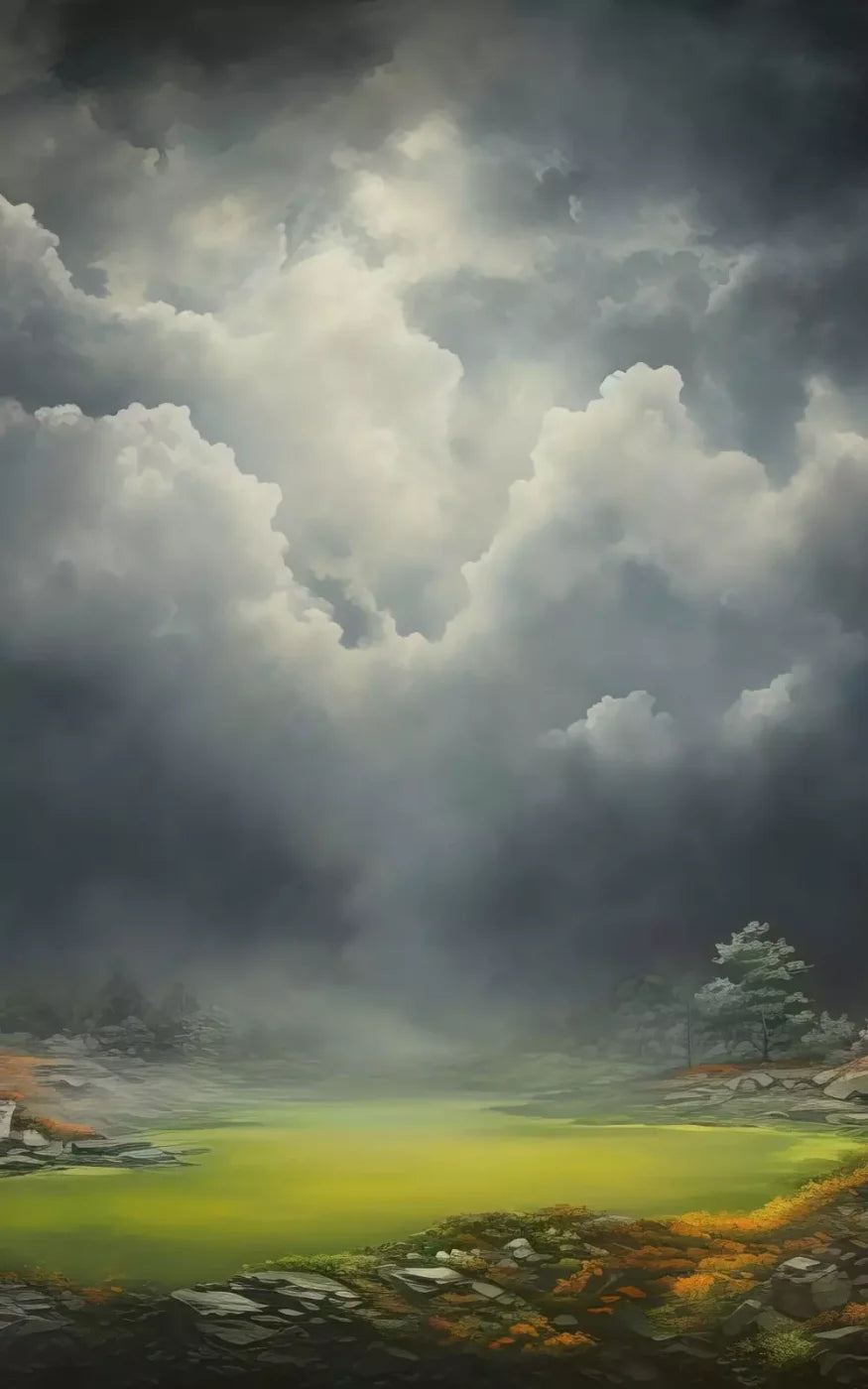 Misty Autumn Valley Ii 10’X16’ Ultracloth (120 X 192 Inch) Backdrop