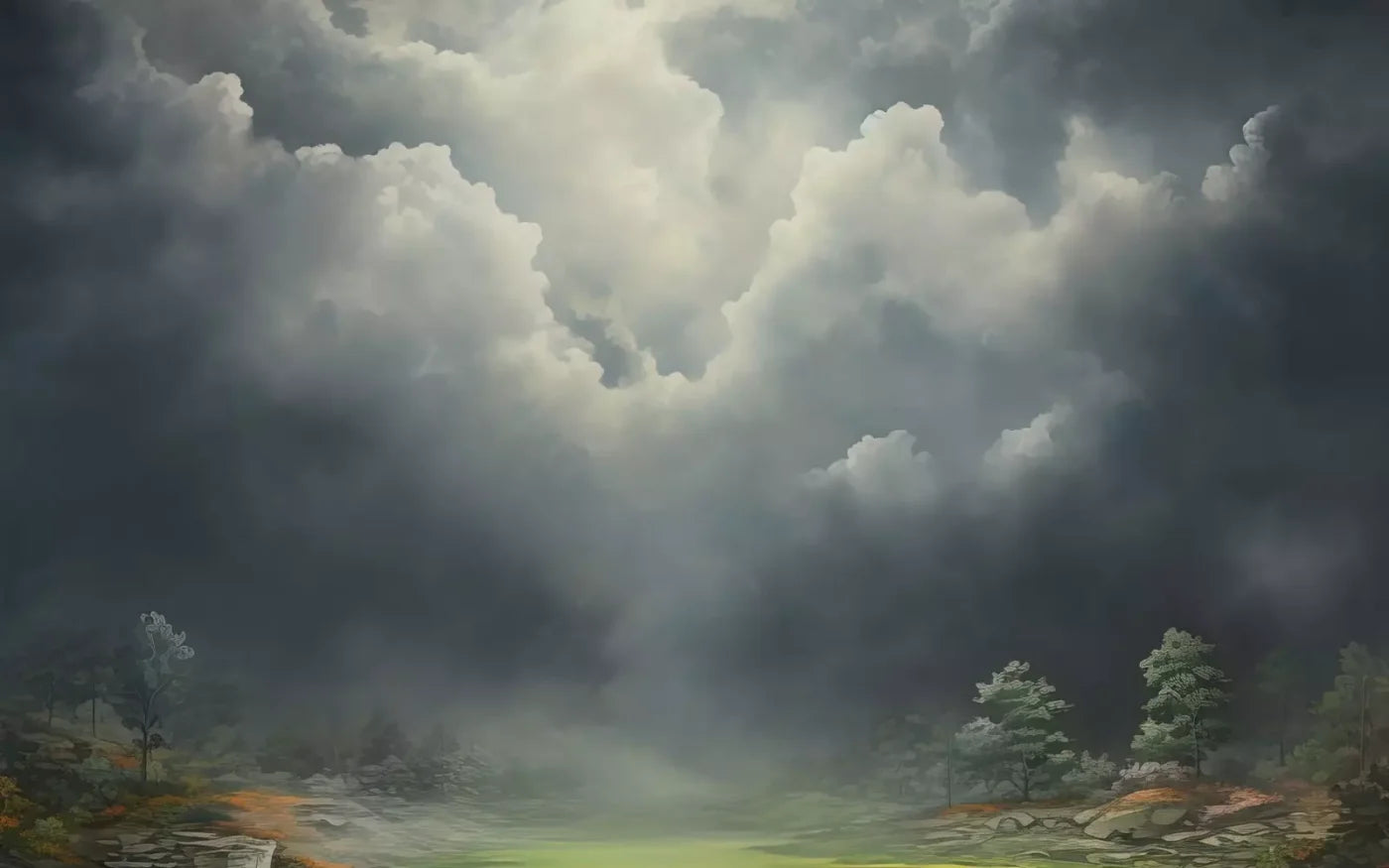 Misty Autumn Valley Ii 8’X5’ Ultracloth (96 X 60 Inch) Backdrop