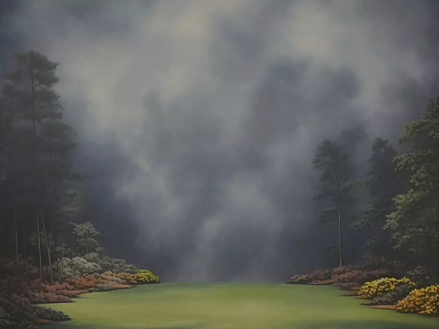 Misty Autumn Valley Iii 6’8X5’ Fleece (80 X 60 Inch) Backdrop