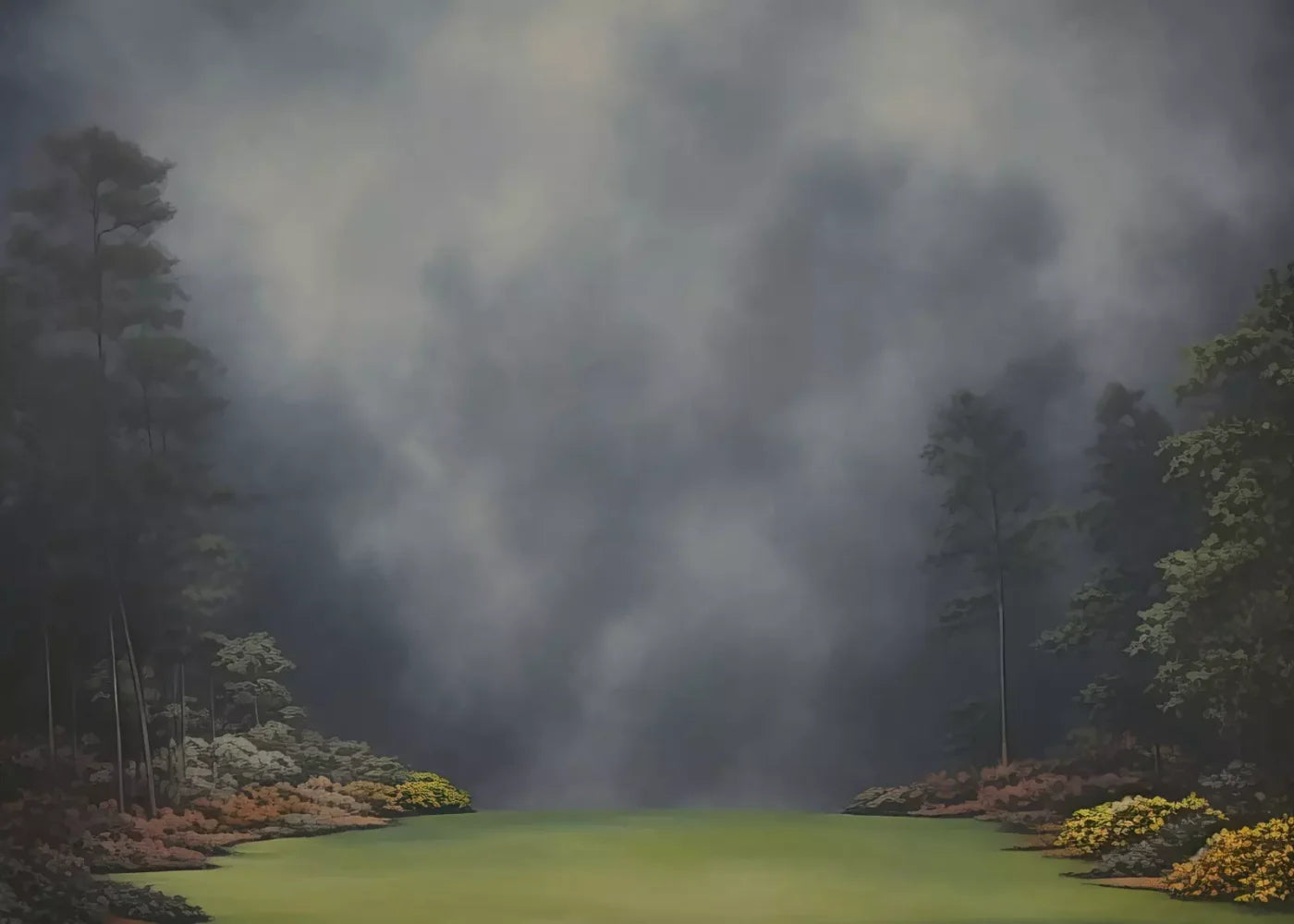 Misty Autumn Valley Iii 7’X5’ Ultracloth (84 X 60 Inch) Backdrop