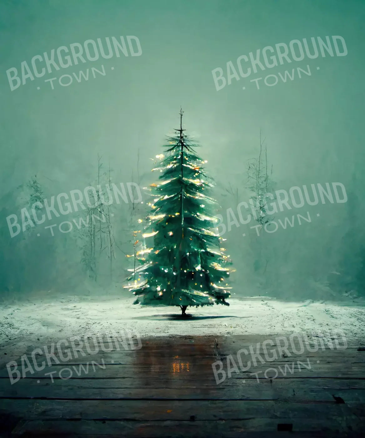 evergreen tree Backdrop for Photography